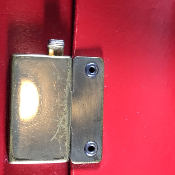 🚨RARE🚨Vintage Sally Greene Original Red Footed Bottom Top Handle Leather Purse - Picture 6 of 7